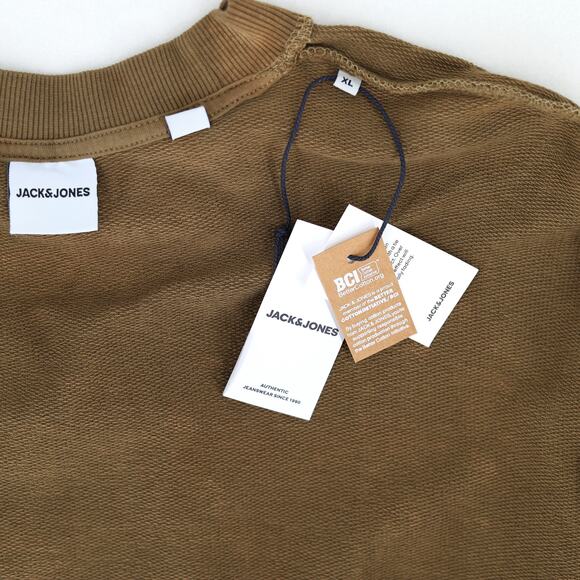 Jack & Jones Men's Brown Tie Dye Cotton A World Crew Neck Sweatshirt Size M - Picture 6 of 7